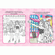 Barbie สนุกกับเกมและภาพระบายสีแสนสวย Malibu Festival + เครื่องคิดเงินพร้อมรถเข็นช้อปปิ้ง